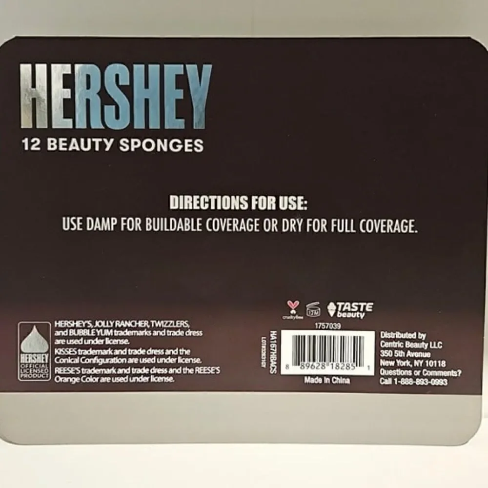 HERSHEYS 12 COUNT BEAUTY SPONGES